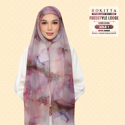 Bokitta Inspired Watercolor Rose Dusk Collection - Free Box