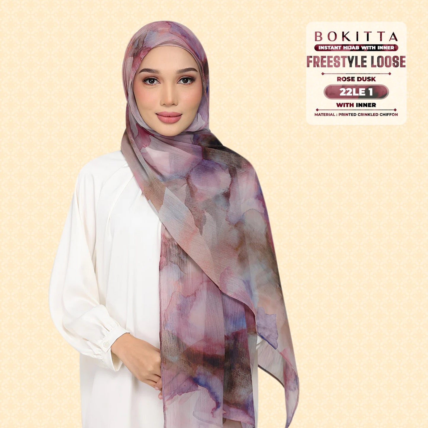 Bokitta Inspired Watercolor Rose Dusk Collection - Free Box