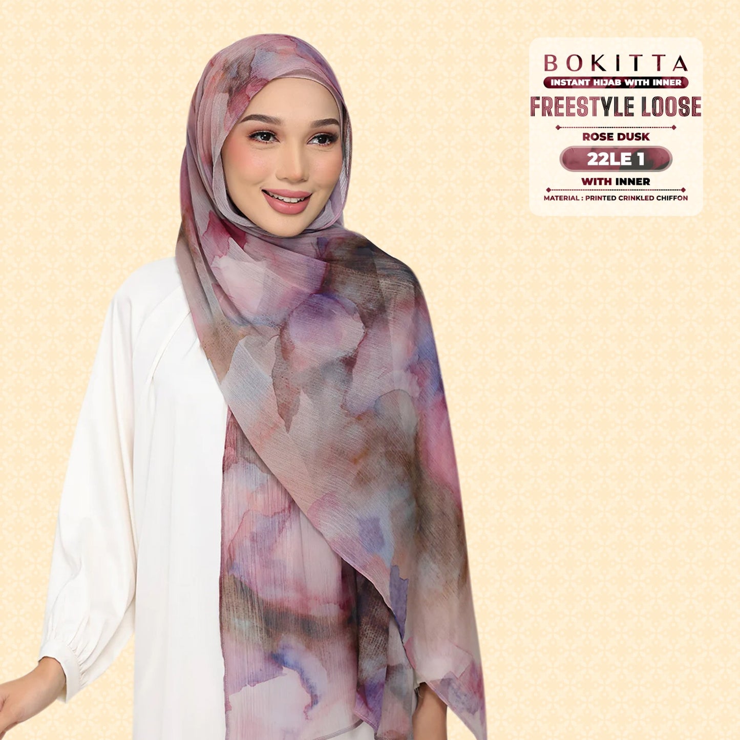 Bokitta Inspired Watercolor Rose Dusk Collection - Free Box
