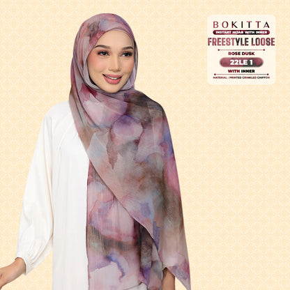 Bokitta Inspired Watercolor Rose Dusk Collection - Free Box