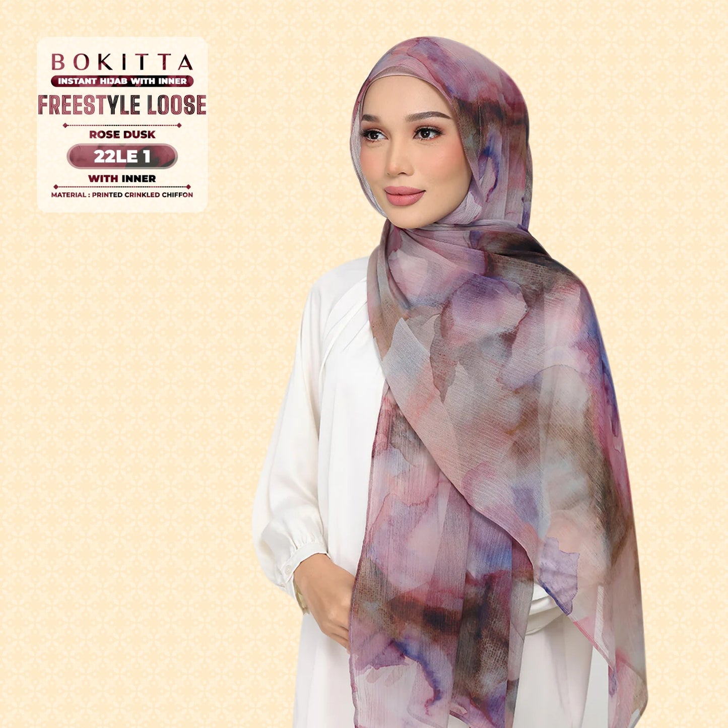 Bokitta Inspired Watercolor Rose Dusk Collection - Free Box