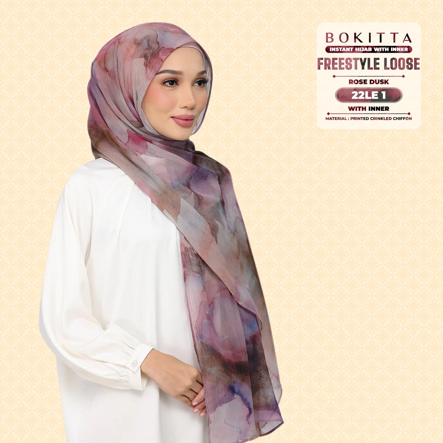 Bokitta Inspired Watercolor Rose Dusk Collection - Free Box