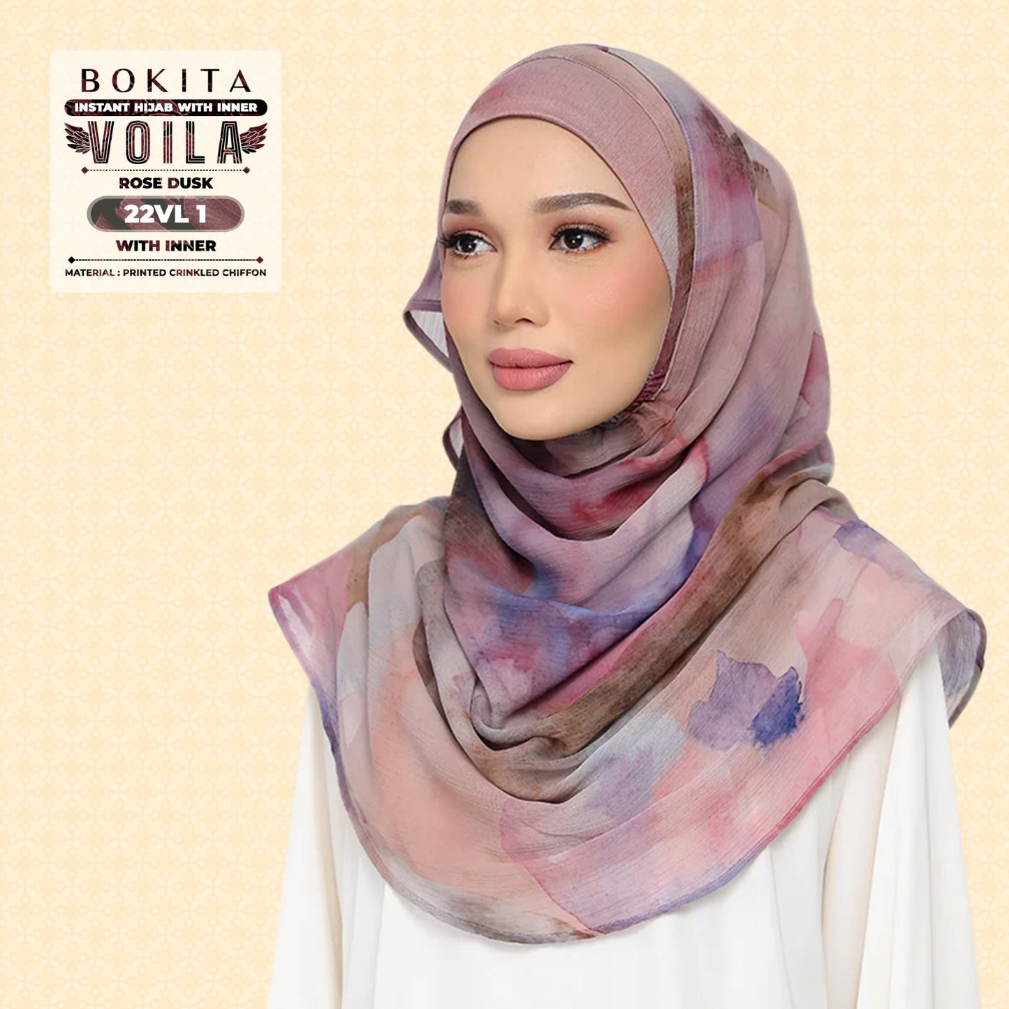 Bokitta Inspired Watercolor Rose Dusk Collection - Free Box