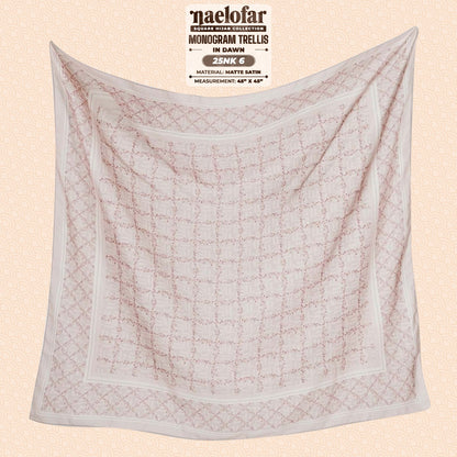 Naelofar Hijab Inspired Monogram Trellis Square Collection (25NK)