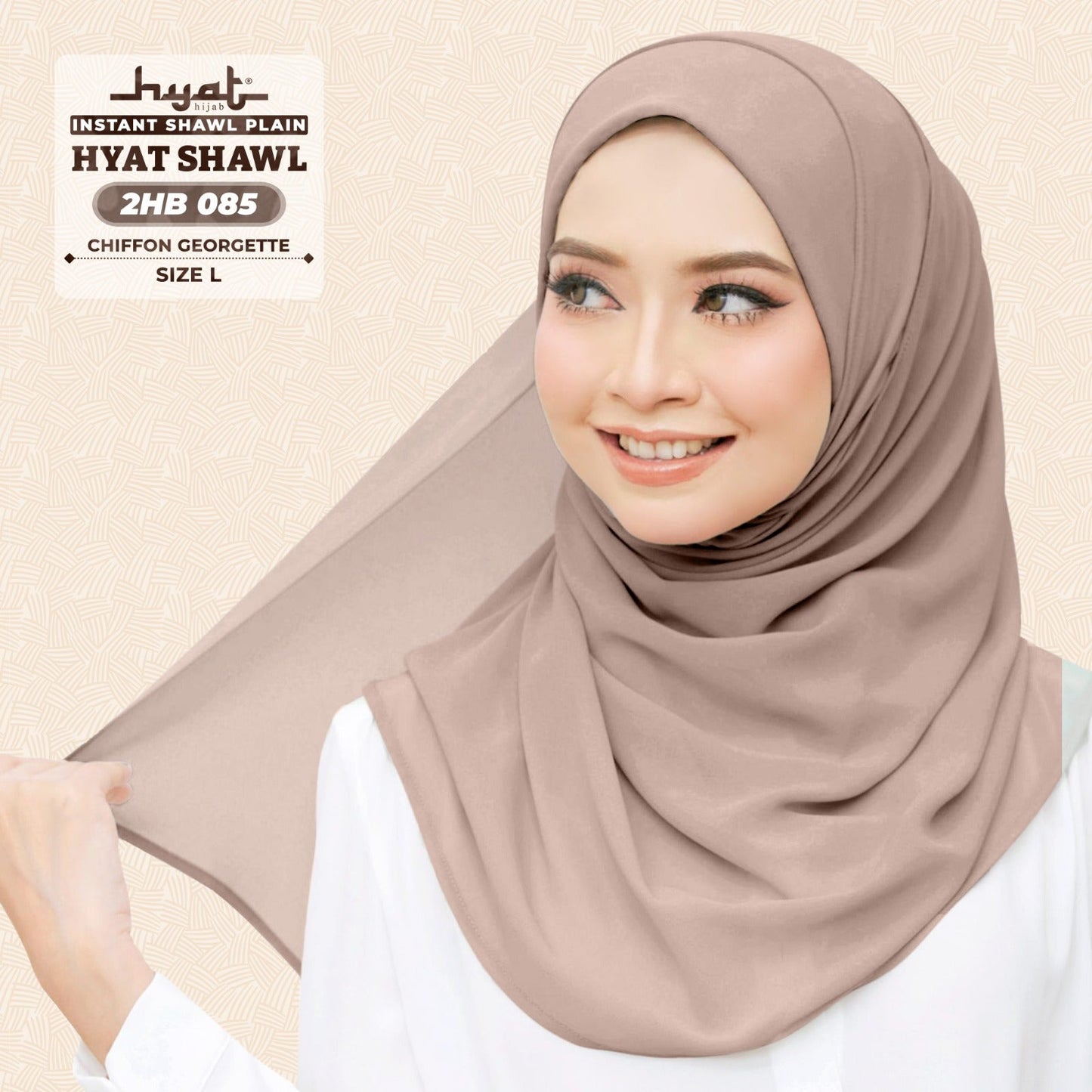 HYat Hijab Inspired Instant Shawl Plain Collection (2HB)