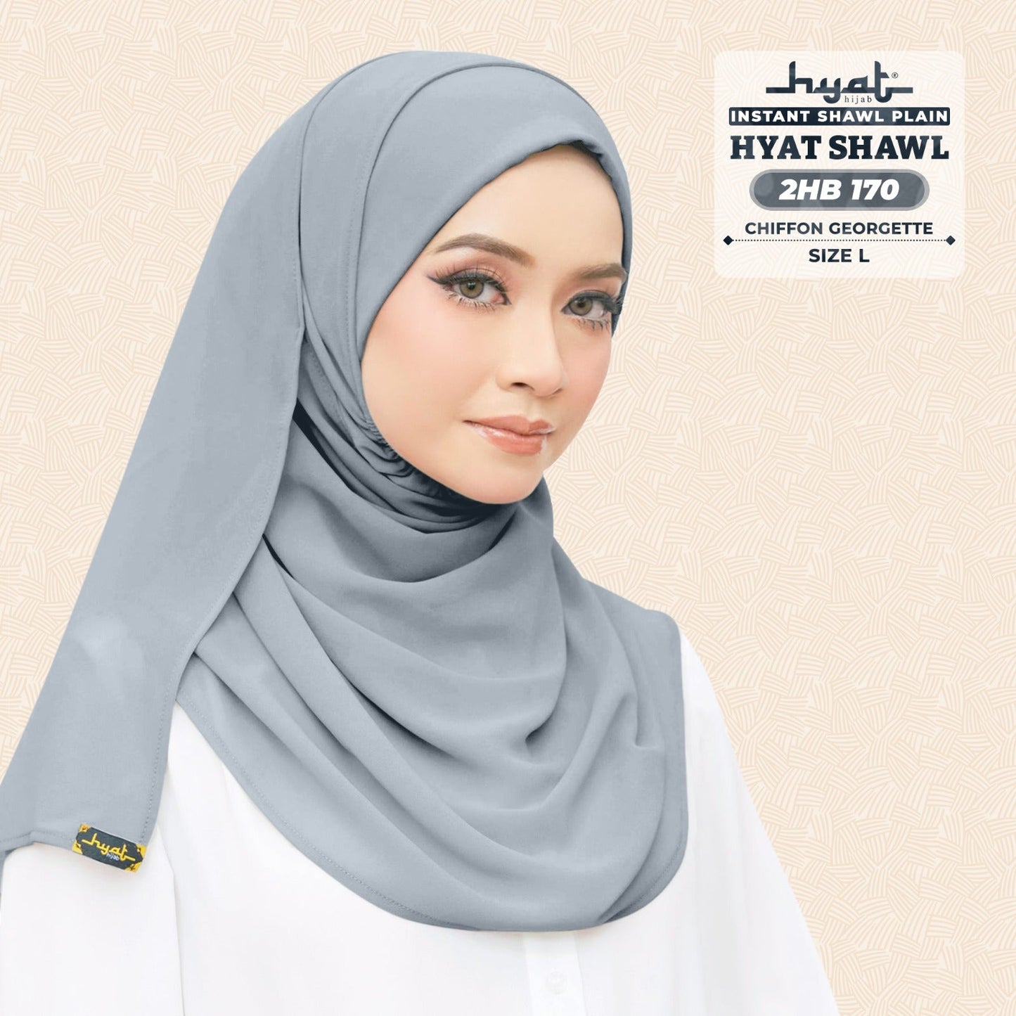 HYat Hijab Inspired Instant Shawl Plain Collection (2HB)