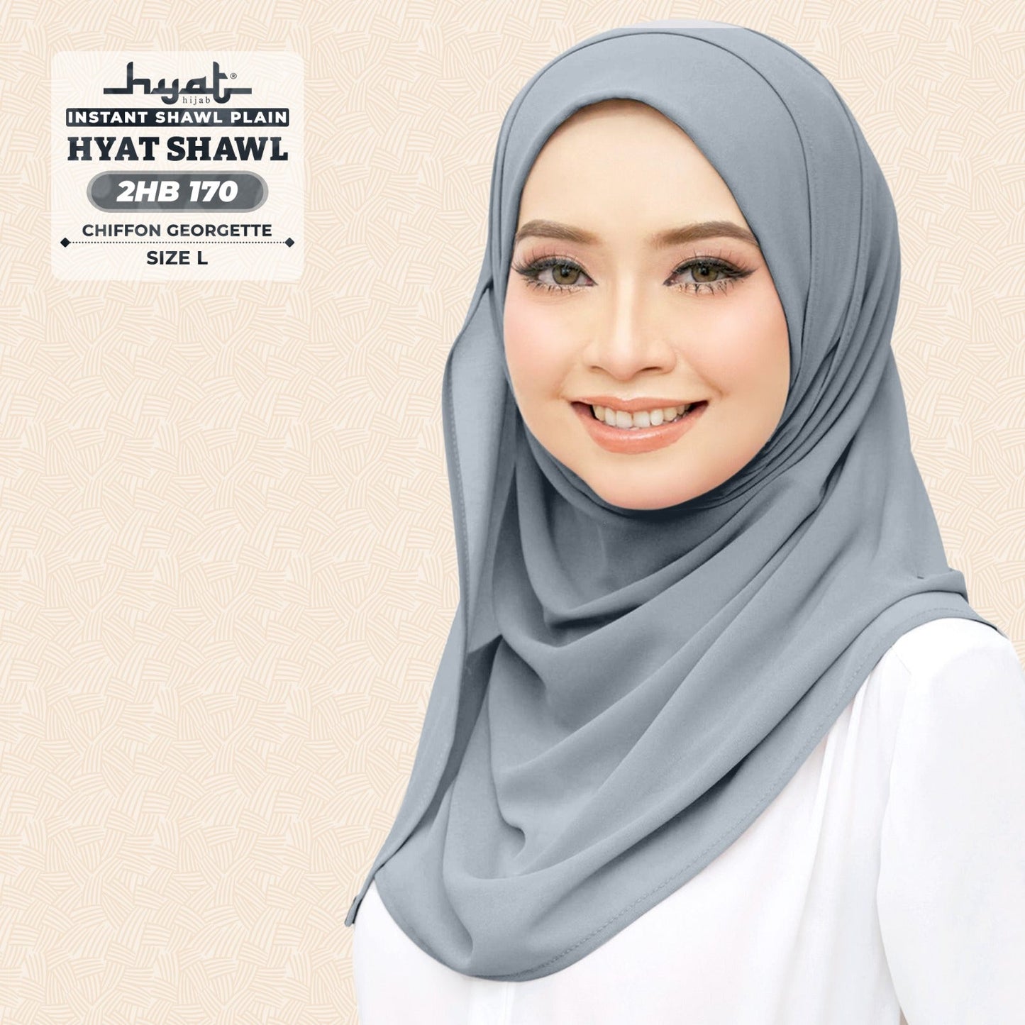 HYat Hijab Inspired Instant Shawl Plain Collection (2HB)