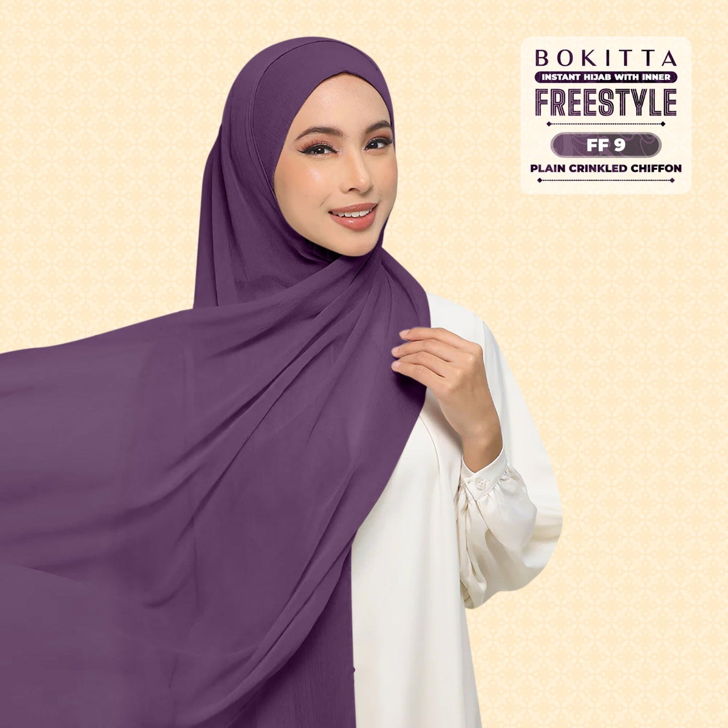 Bokitta Inspired Plain Collection In Purple - Free Box