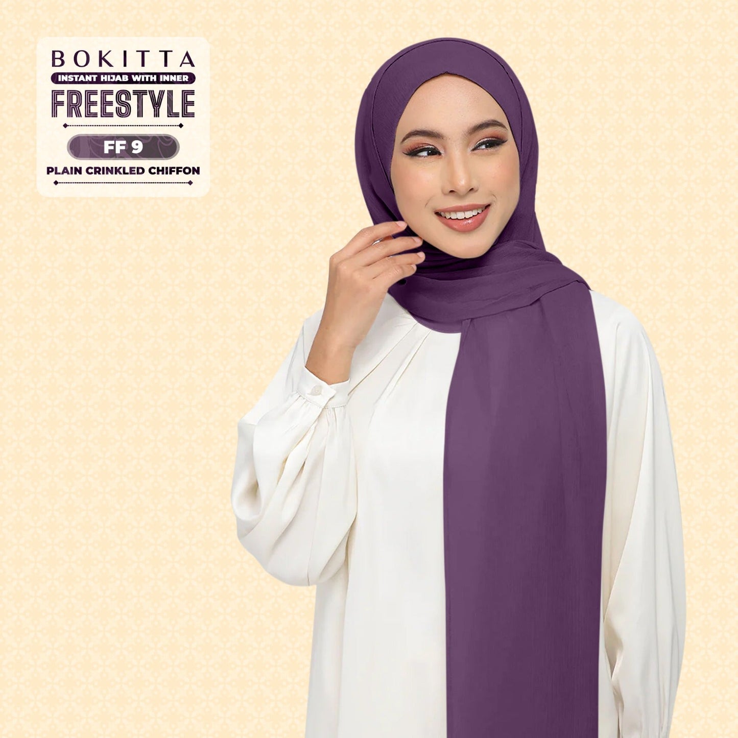 Bokitta Inspired Plain Collection In Purple - Free Box
