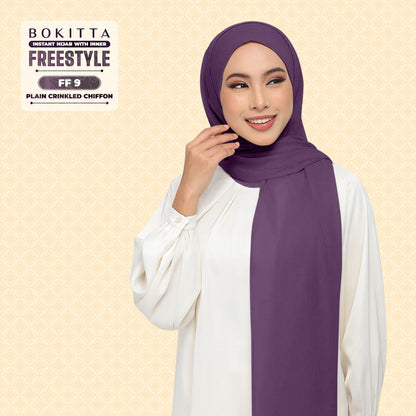 Bokitta Inspired Plain Collection In Purple - Free Box