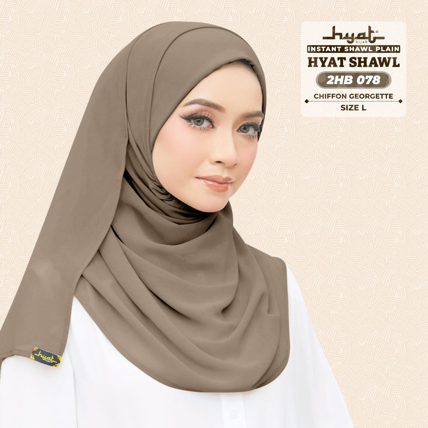 HYat Hijab Inspired Instant Shawl Plain Collection (2HB)