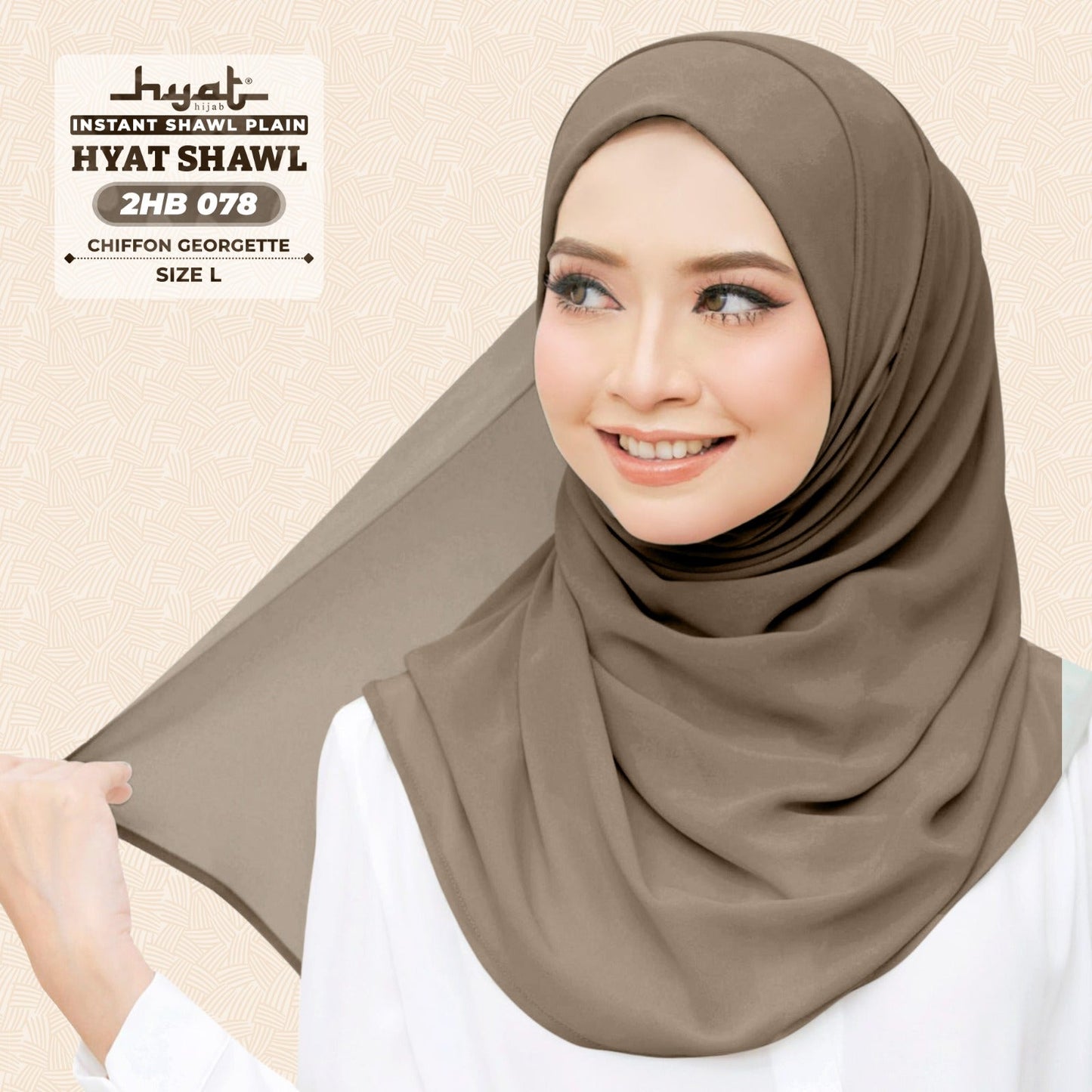 HYat Hijab Inspired Instant Shawl Plain Collection (2HB)