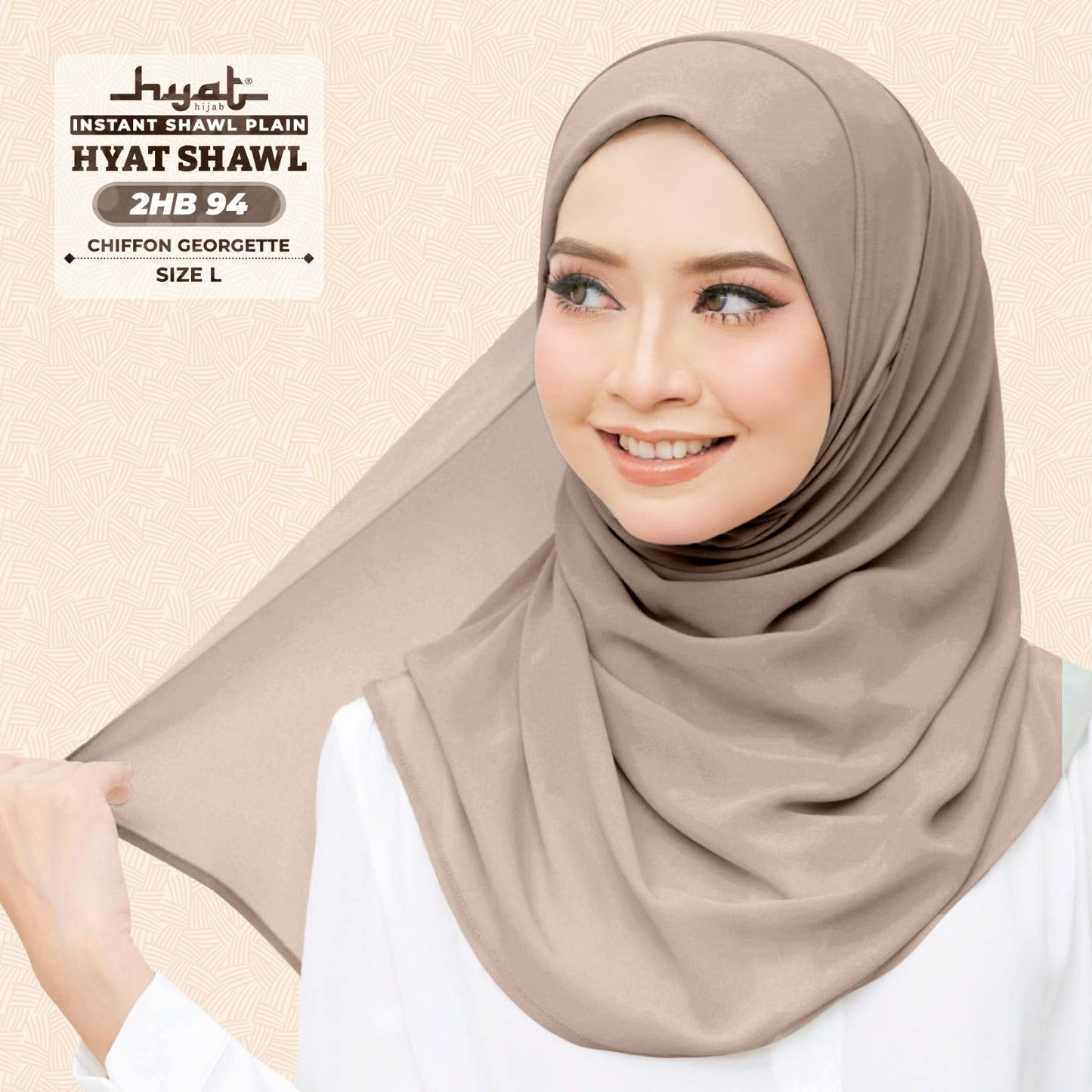 HYat Hijab Inspired Instant Shawl Plain Collection (2HB)