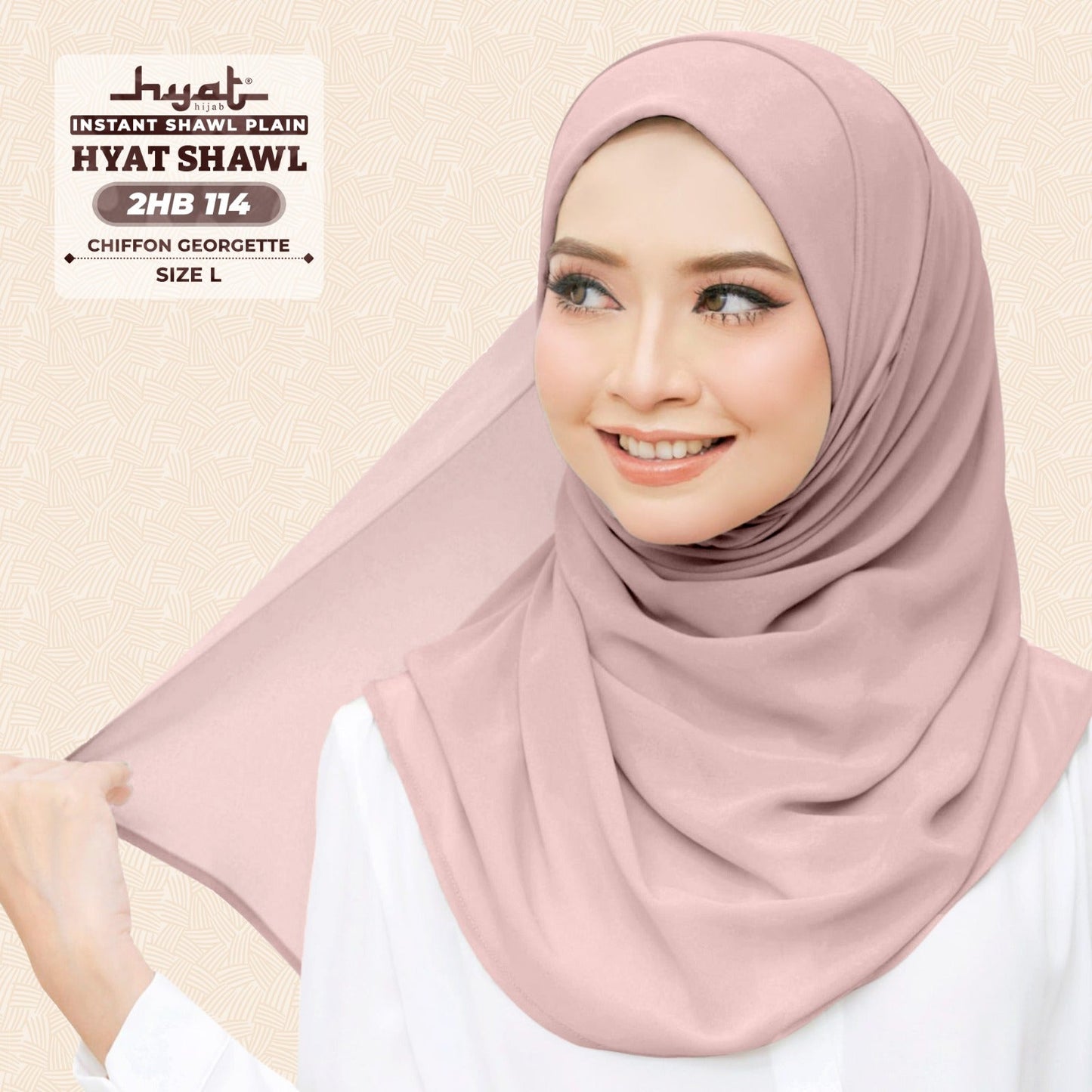HYat Hijab Inspired Instant Shawl Plain Collection (2HB)