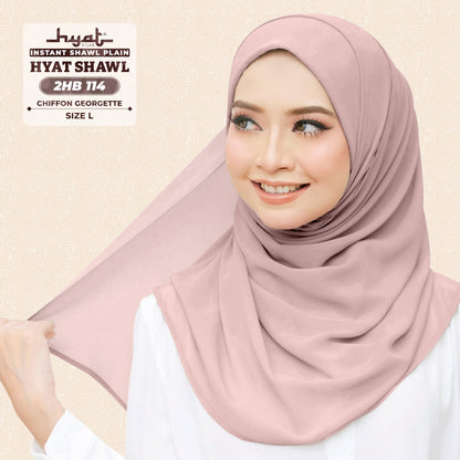 HYat Hijab Inspired Instant Shawl Plain Collection (2HB)
