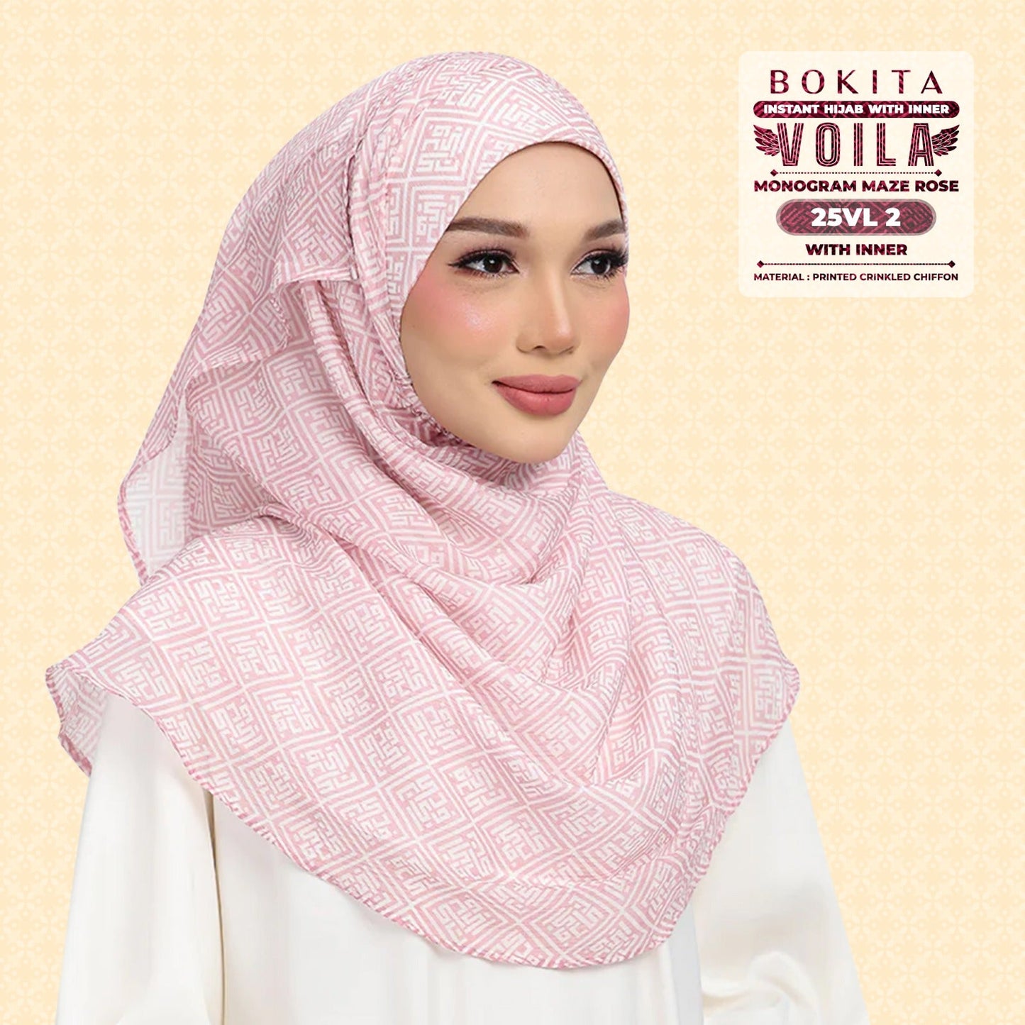 Bokitta Inspired Monogram Maze Rose Collection - Free Box