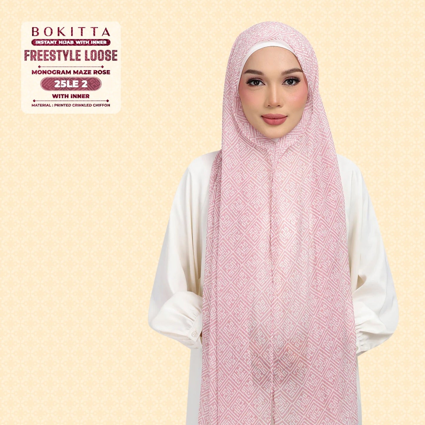 Bokitta Inspired Monogram Maze Rose Collection - Free Box