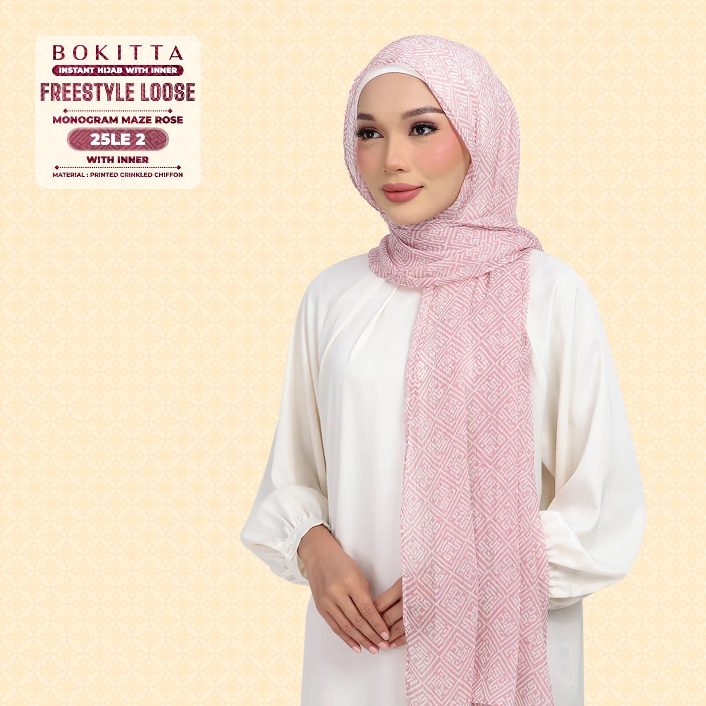 Bokitta Inspired Monogram Maze Rose Collection - Free Box