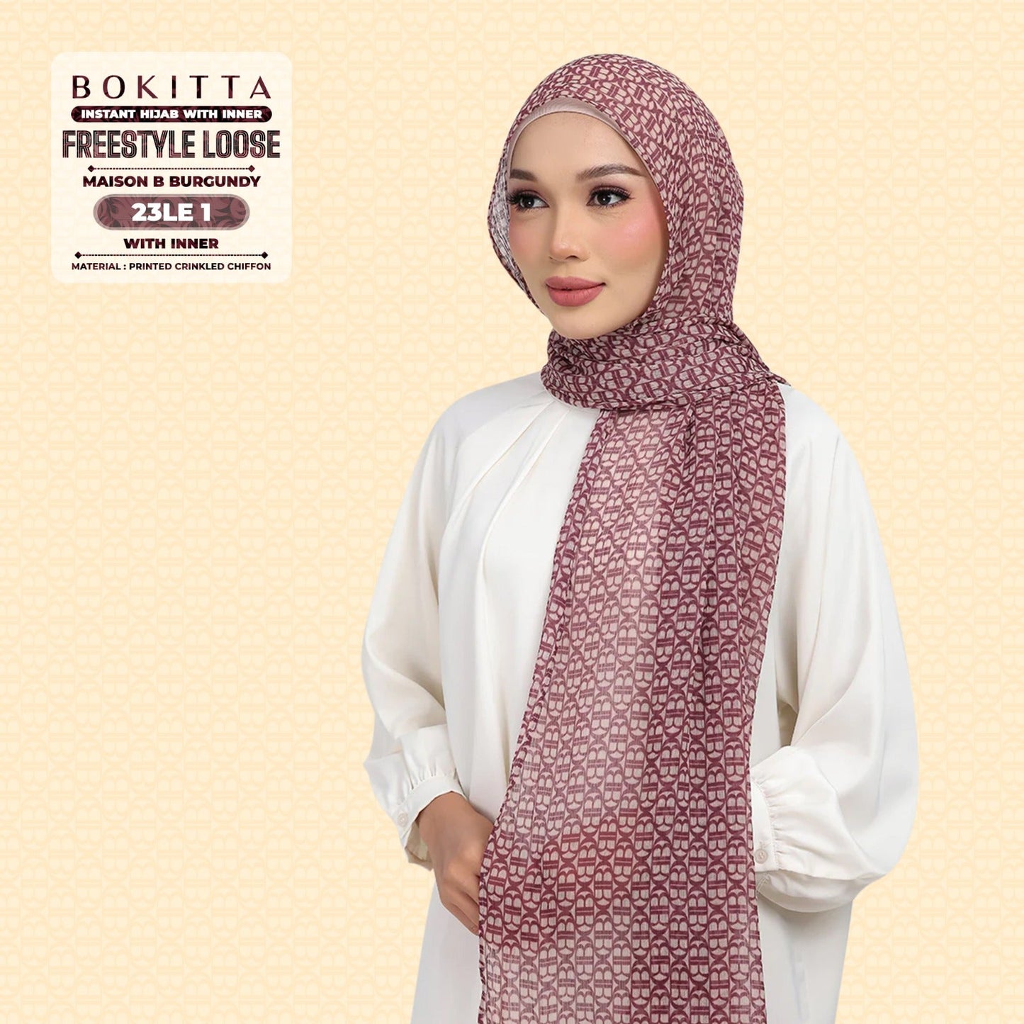 Bokitta Inspired Maison B Burgundy Collection - Free Box