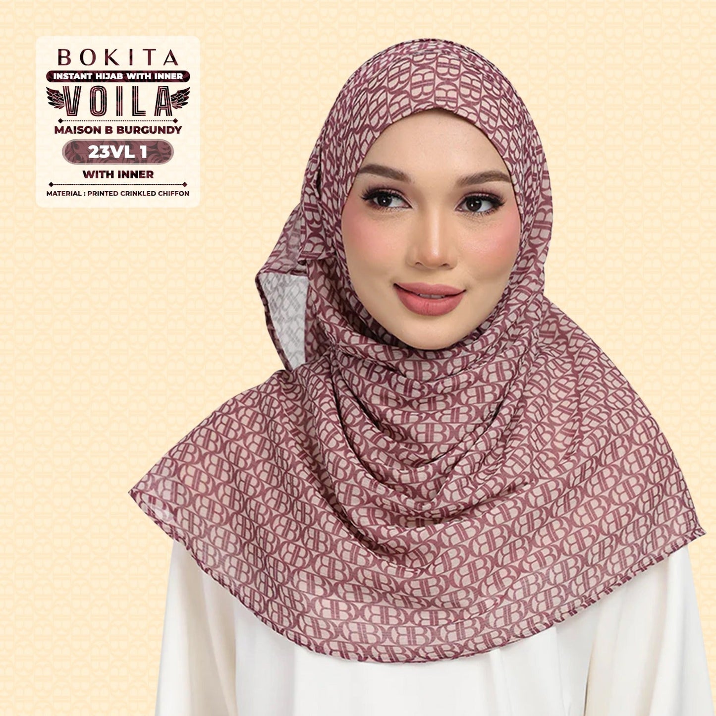 Bokitta Inspired Maison B Burgundy Collection - Free Box