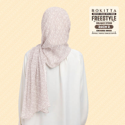 Bokitta Hijab Inspired Oblique Stone Collection - Free Box