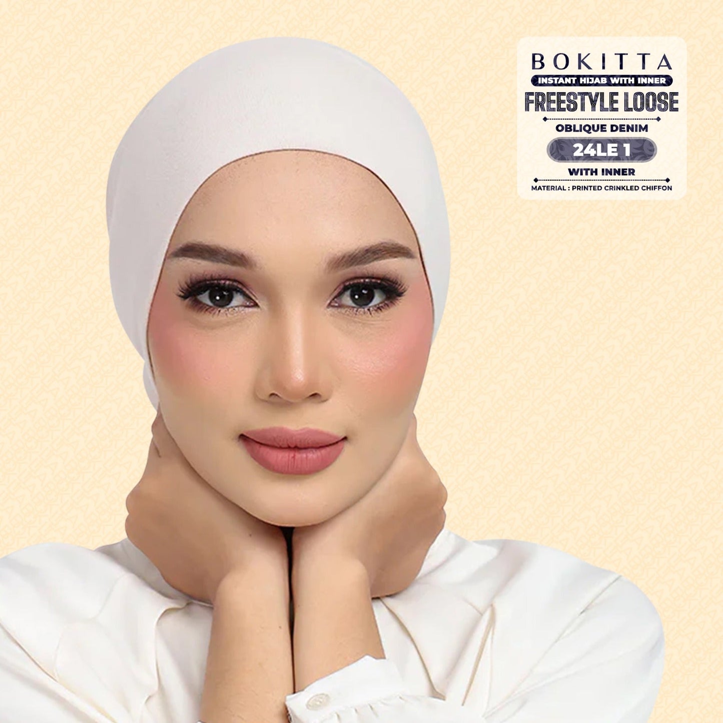 Bokitta Hijab Inspired Oblique Denim Collection - Free Box