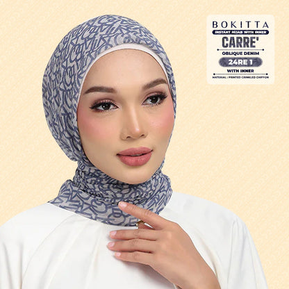 Bokitta Hijab Inspired Oblique Denim Collection - Free Box