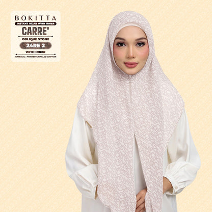 Bokitta Hijab Inspired Oblique Stone Collection - Free Box