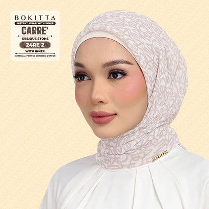 Bokitta Hijab Inspired Oblique Stone Collection - Free Box