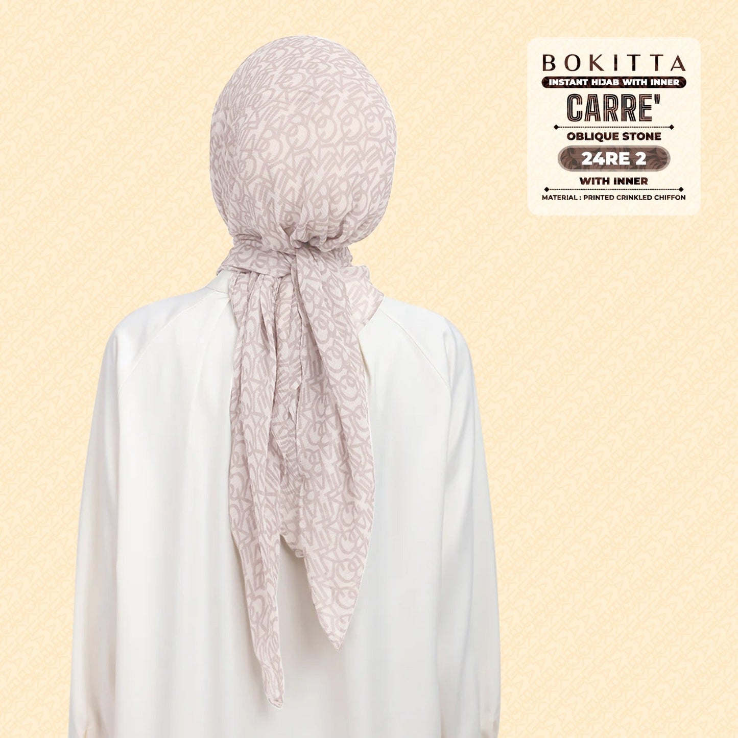 Bokitta Hijab Inspired Oblique Stone Collection - Free Box