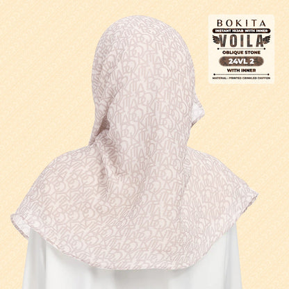 Bokitta Hijab Inspired Oblique Stone Collection - Free Box