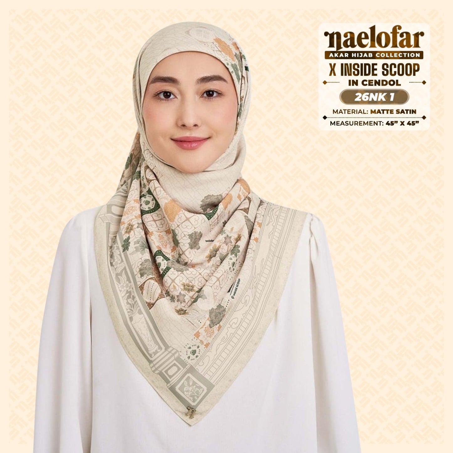 Naelofar Hijab Inspired X Inside Scoop SQ Collection (26NK)