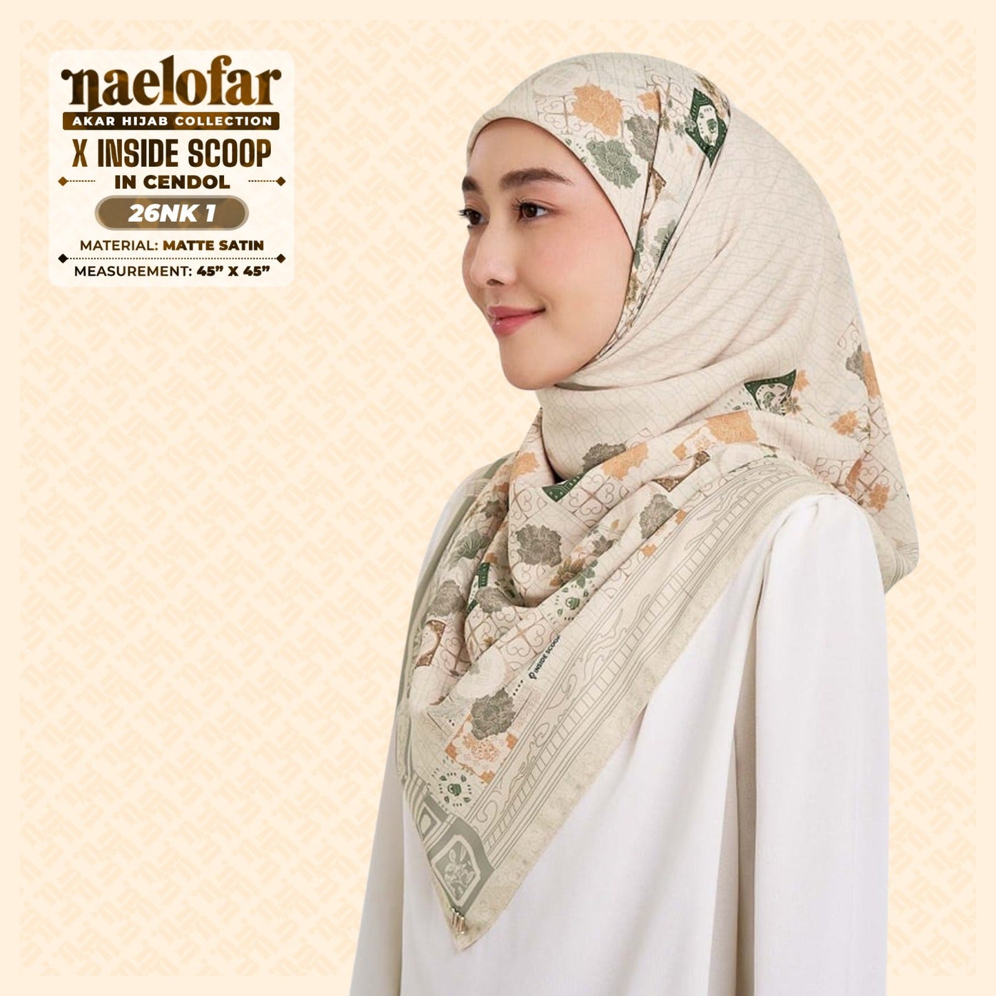 Naelofar Hijab Inspired X Inside Scoop SQ Collection (26NK)