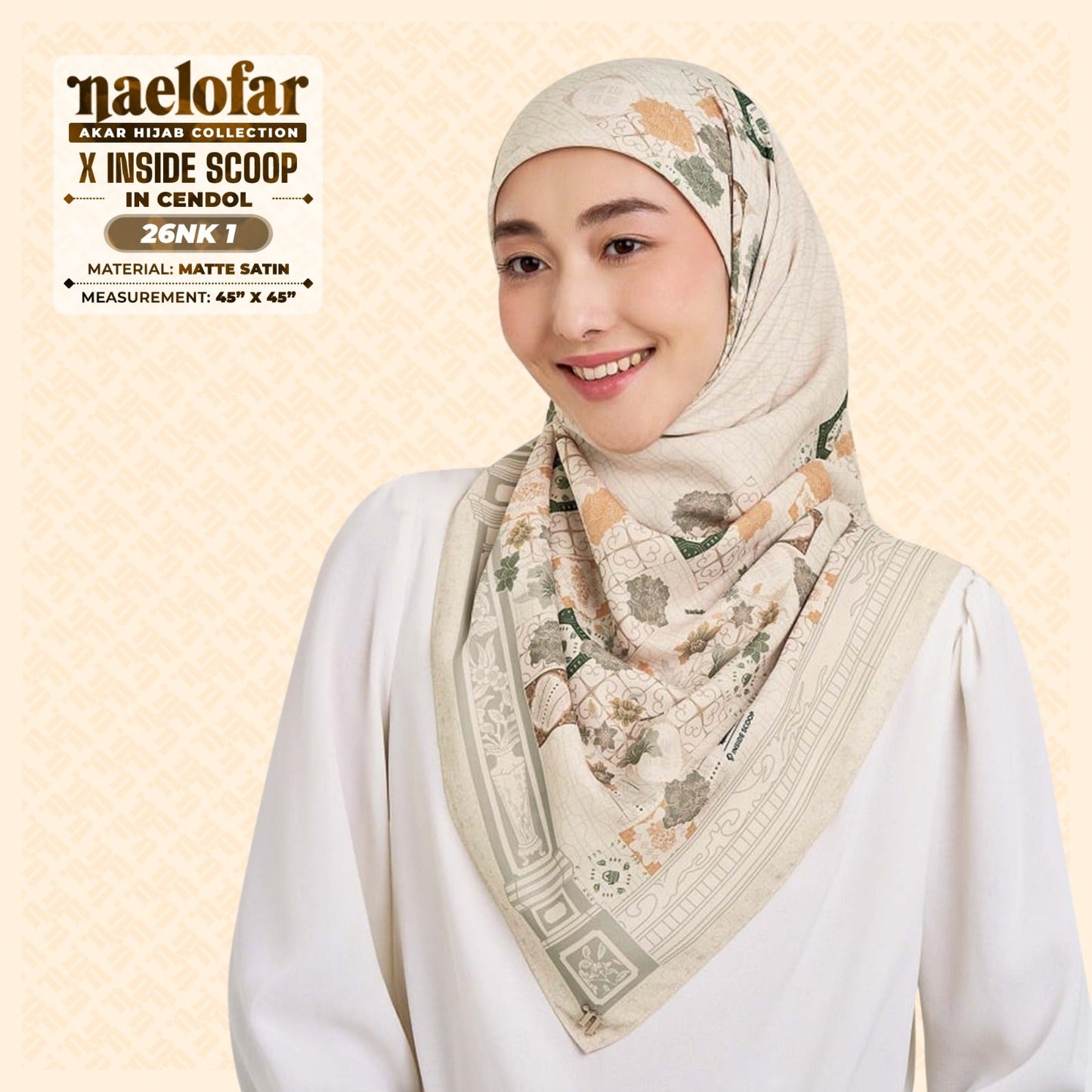 Naelofar Hijab Inspired X Inside Scoop SQ Collection (26NK)