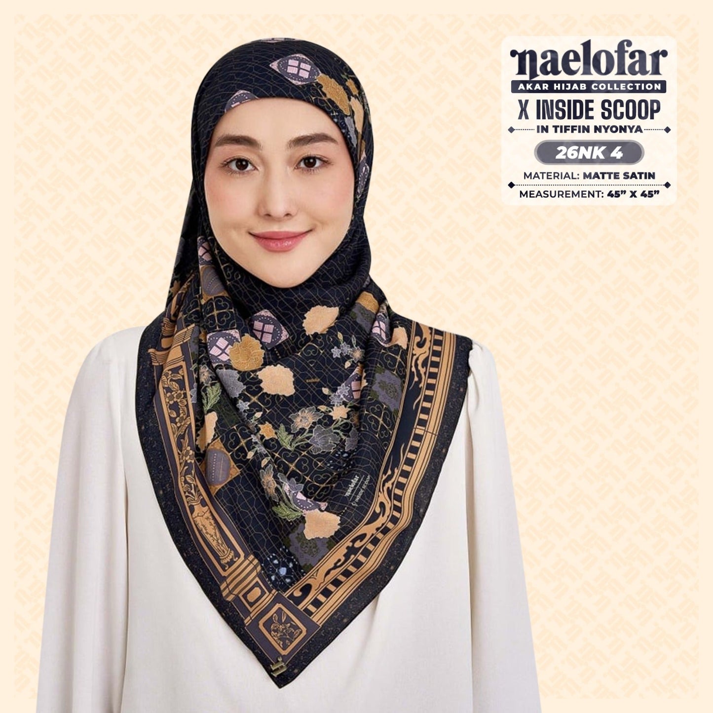 Naelofar Hijab Inspired X Inside Scoop SQ Collection (26NK)