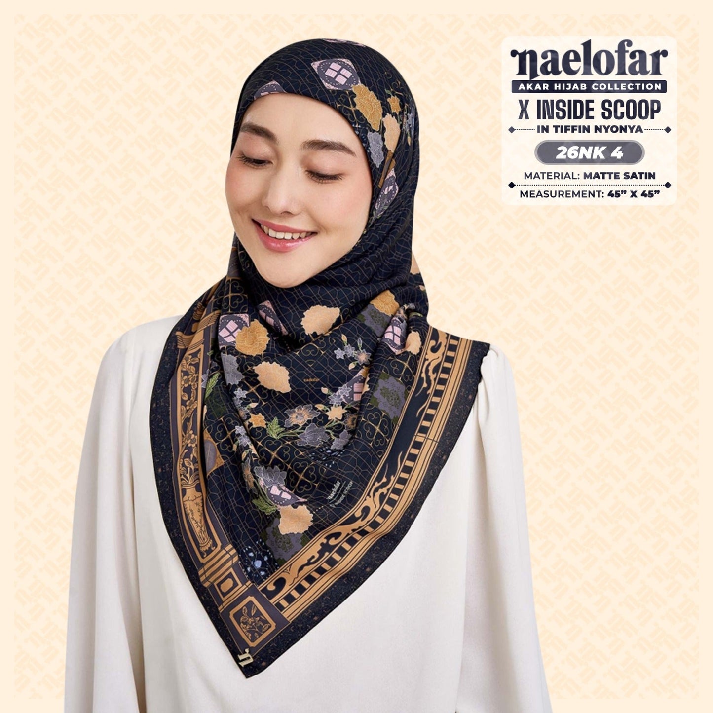 Naelofar Hijab Inspired X Inside Scoop SQ Collection (26NK)