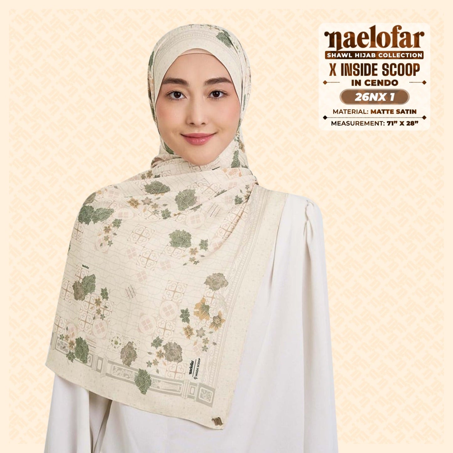Naelofar Hijab Inspired X Inside Scoop Shawl Collection (26NX)