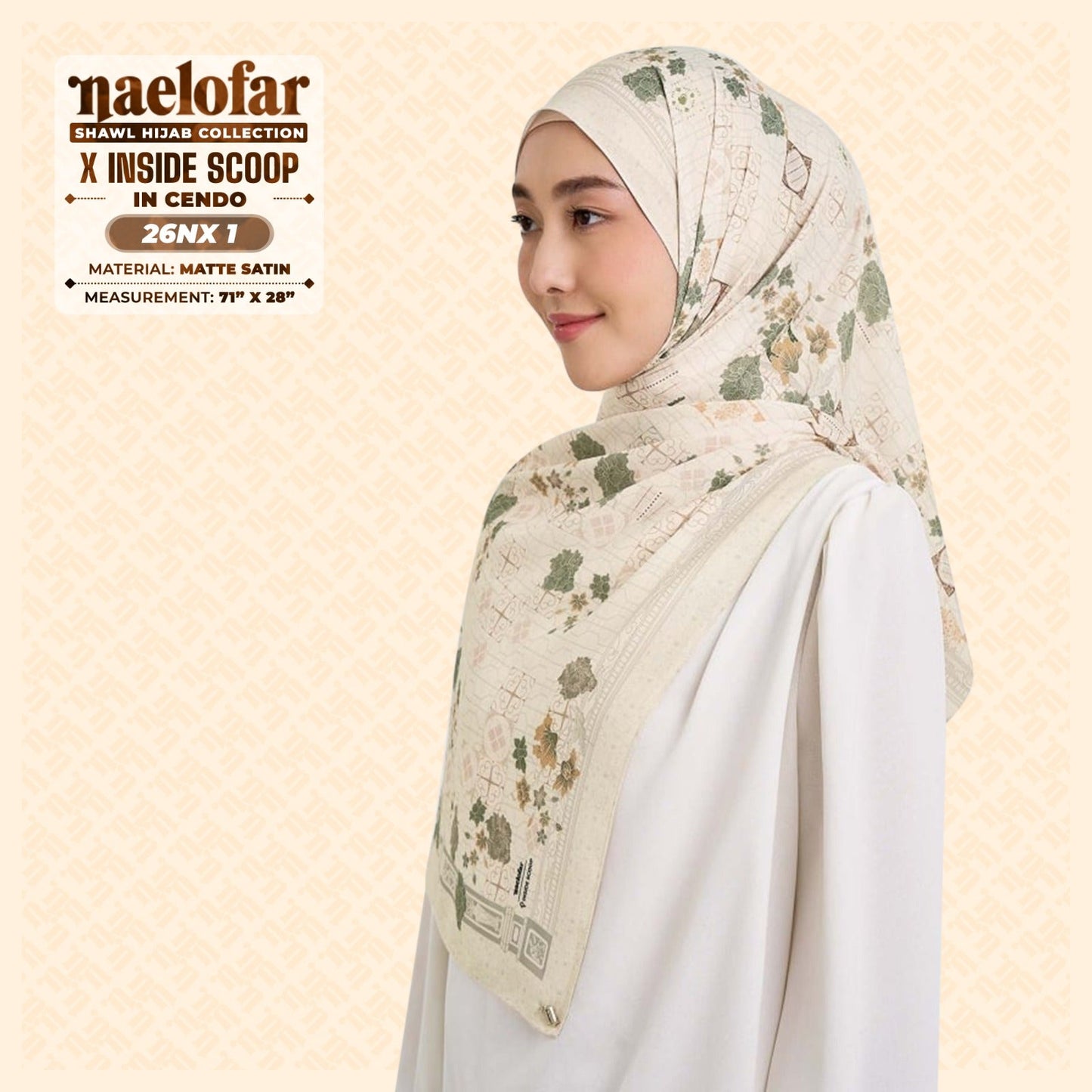 Naelofar Hijab Inspired X Inside Scoop Shawl Collection (26NX)