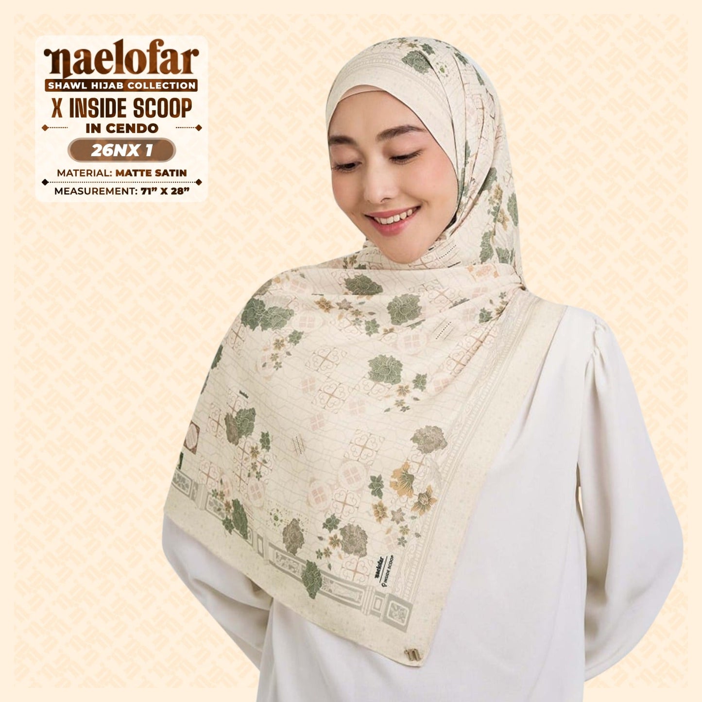 Naelofar Hijab Inspired X Inside Scoop Shawl Collection (26NX)
