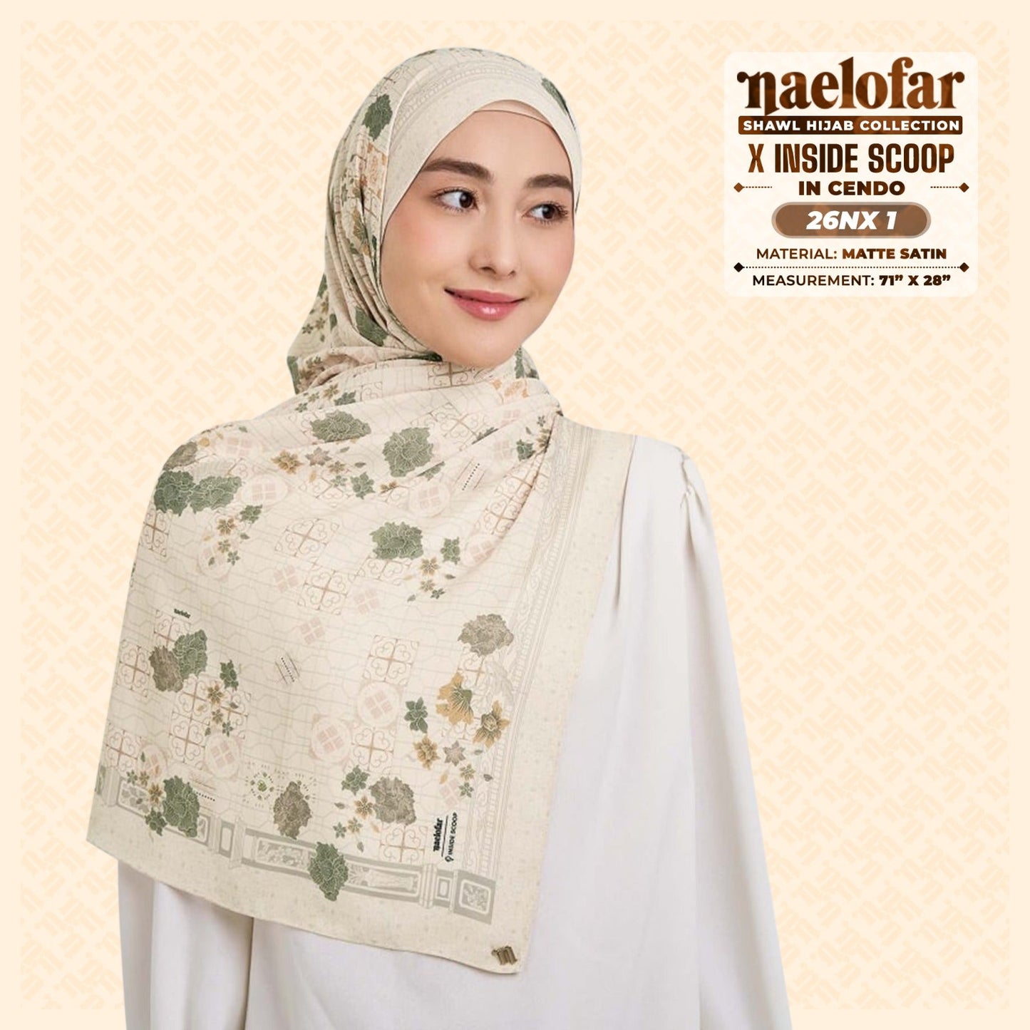 Naelofar Hijab Inspired X Inside Scoop Shawl Collection (26NX)