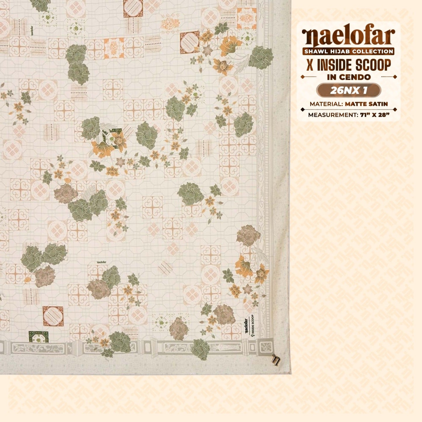 Naelofar Hijab Inspired X Inside Scoop Shawl Collection (26NX)