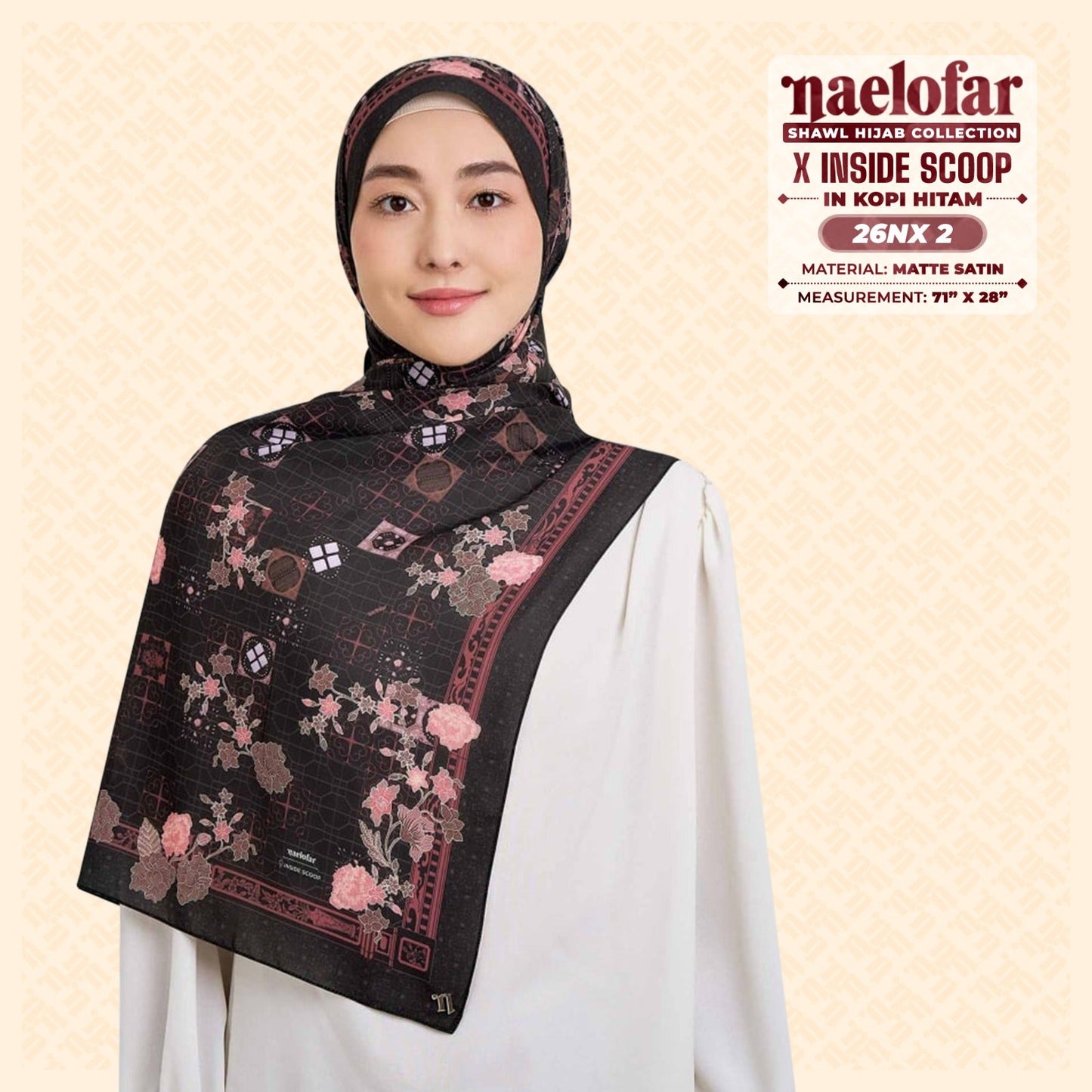 Naelofar Hijab Inspired X Inside Scoop Shawl Collection (26NX)