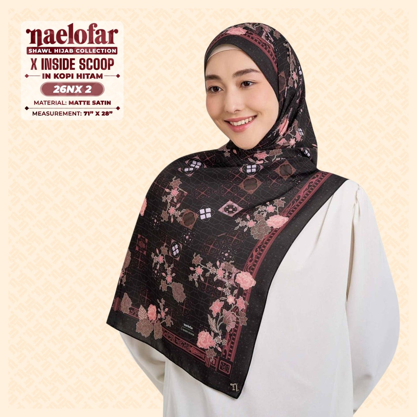 Naelofar Hijab Inspired X Inside Scoop Shawl Collection (26NX)