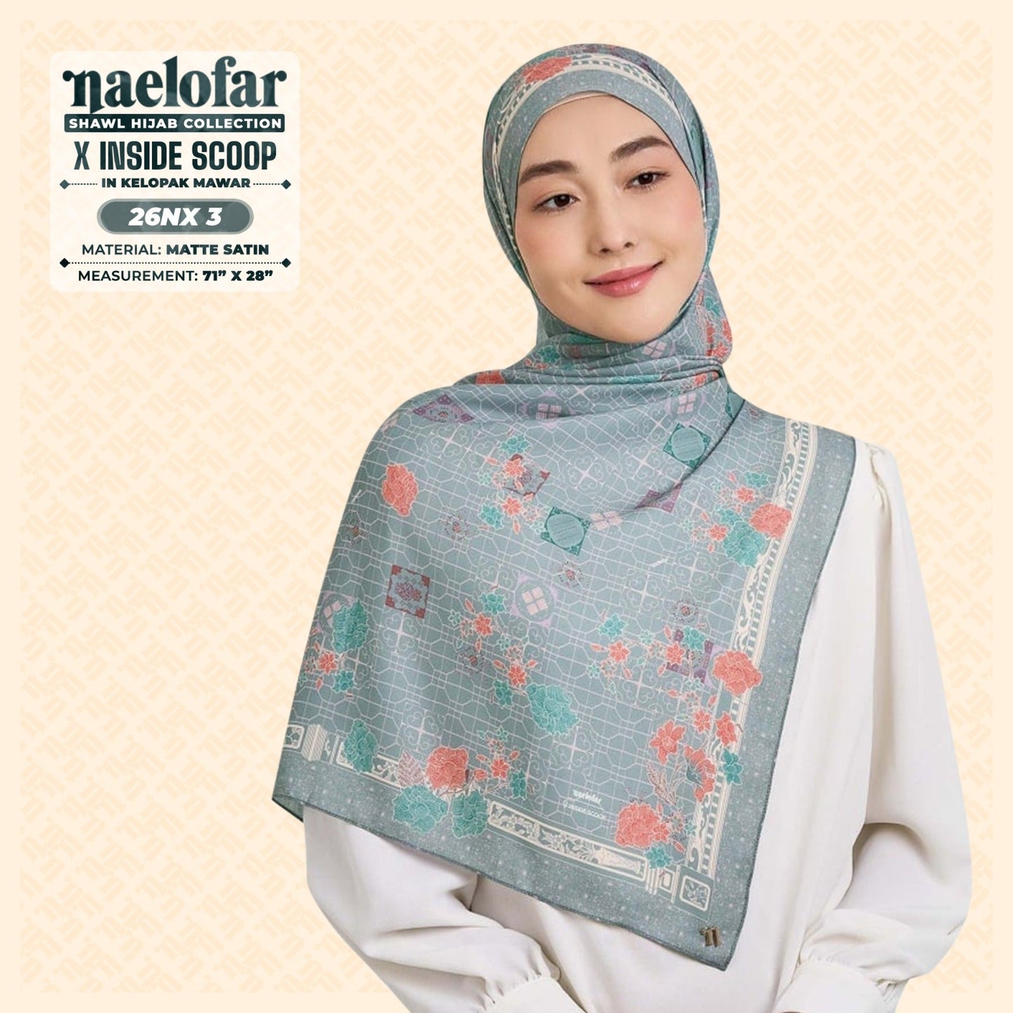 Naelofar Hijab Inspired X Inside Scoop Shawl Collection (26NX)