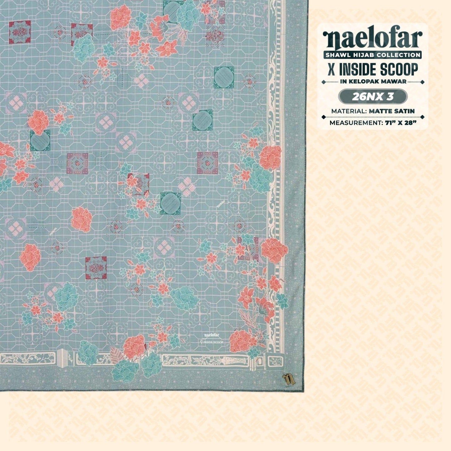 Naelofar Hijab Inspired X Inside Scoop Shawl Collection (26NX)