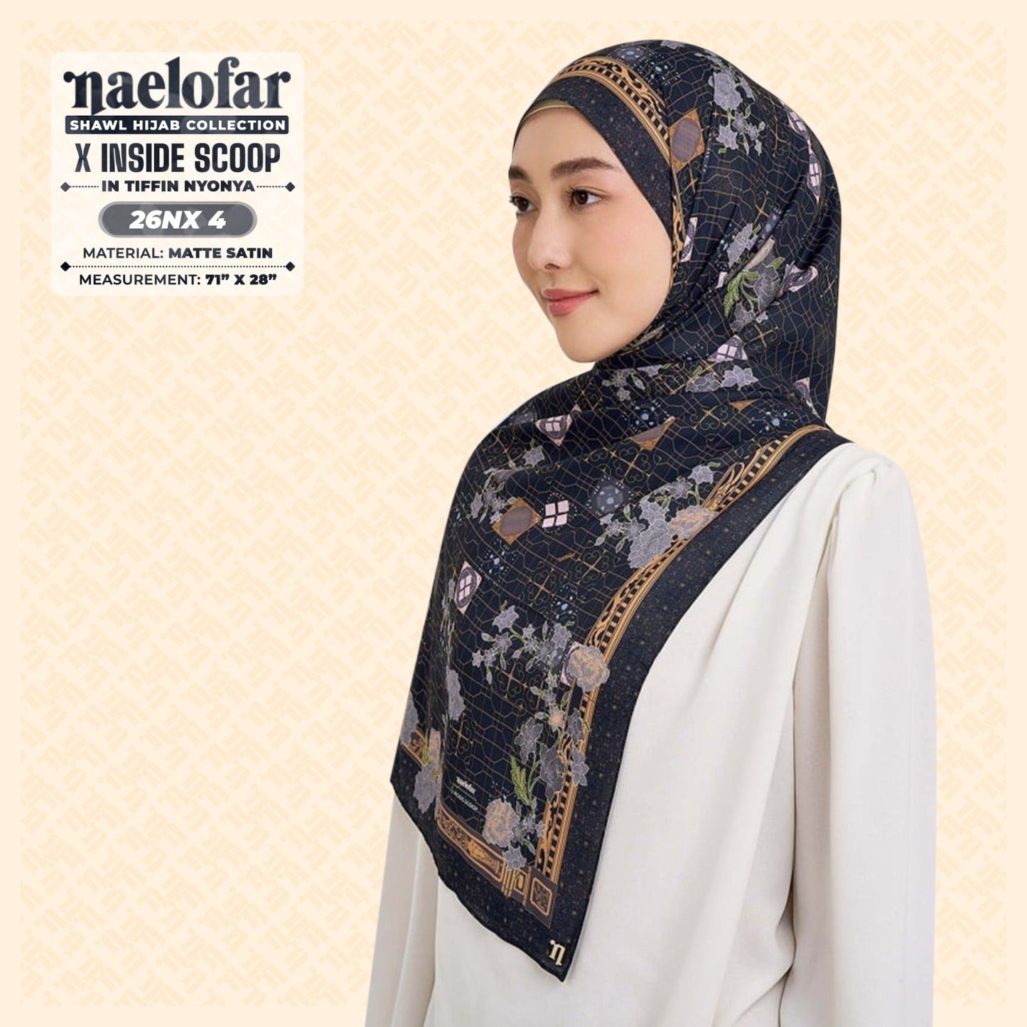 Naelofar Hijab Inspired X Inside Scoop Shawl Collection (26NX)