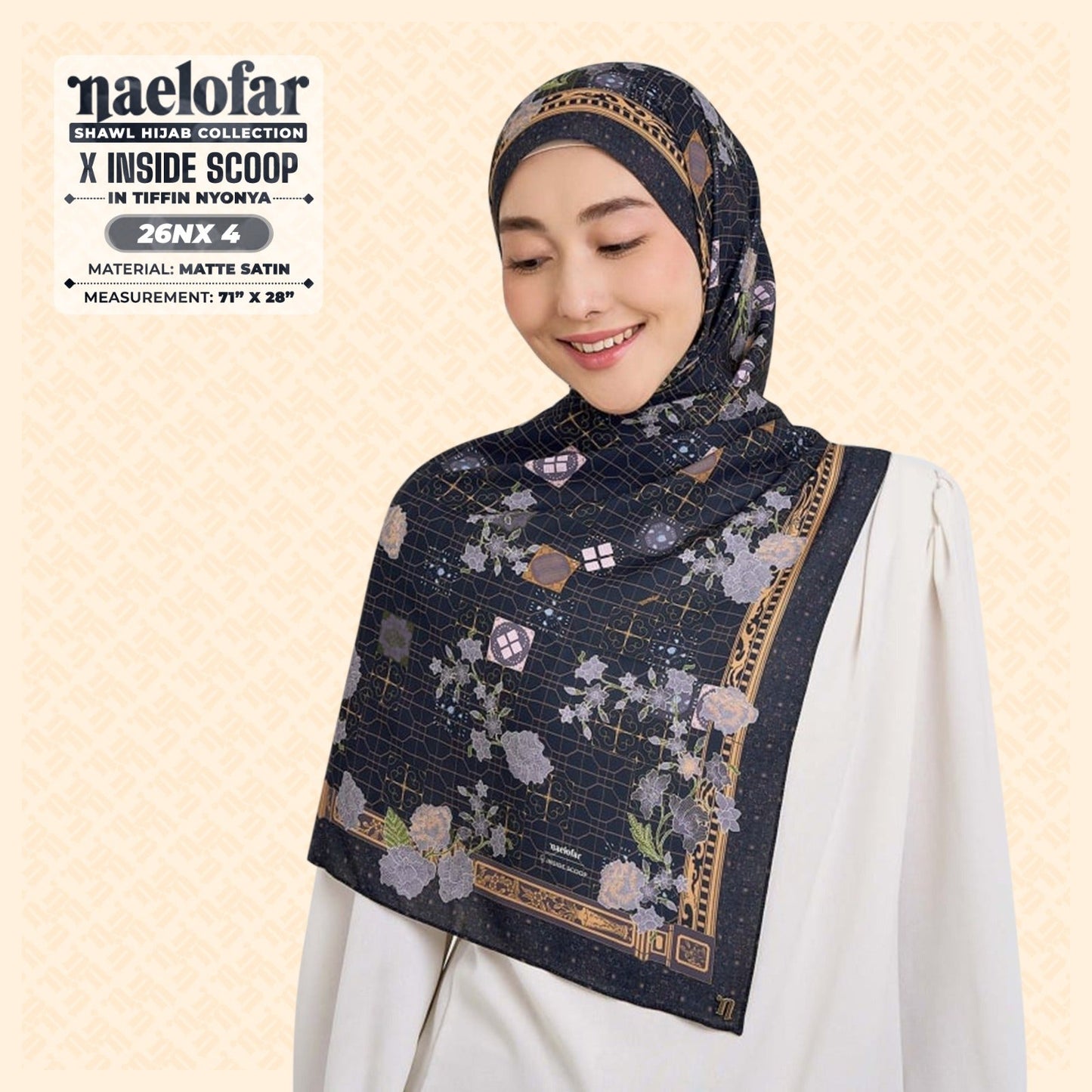 Naelofar Hijab Inspired X Inside Scoop Shawl Collection (26NX)