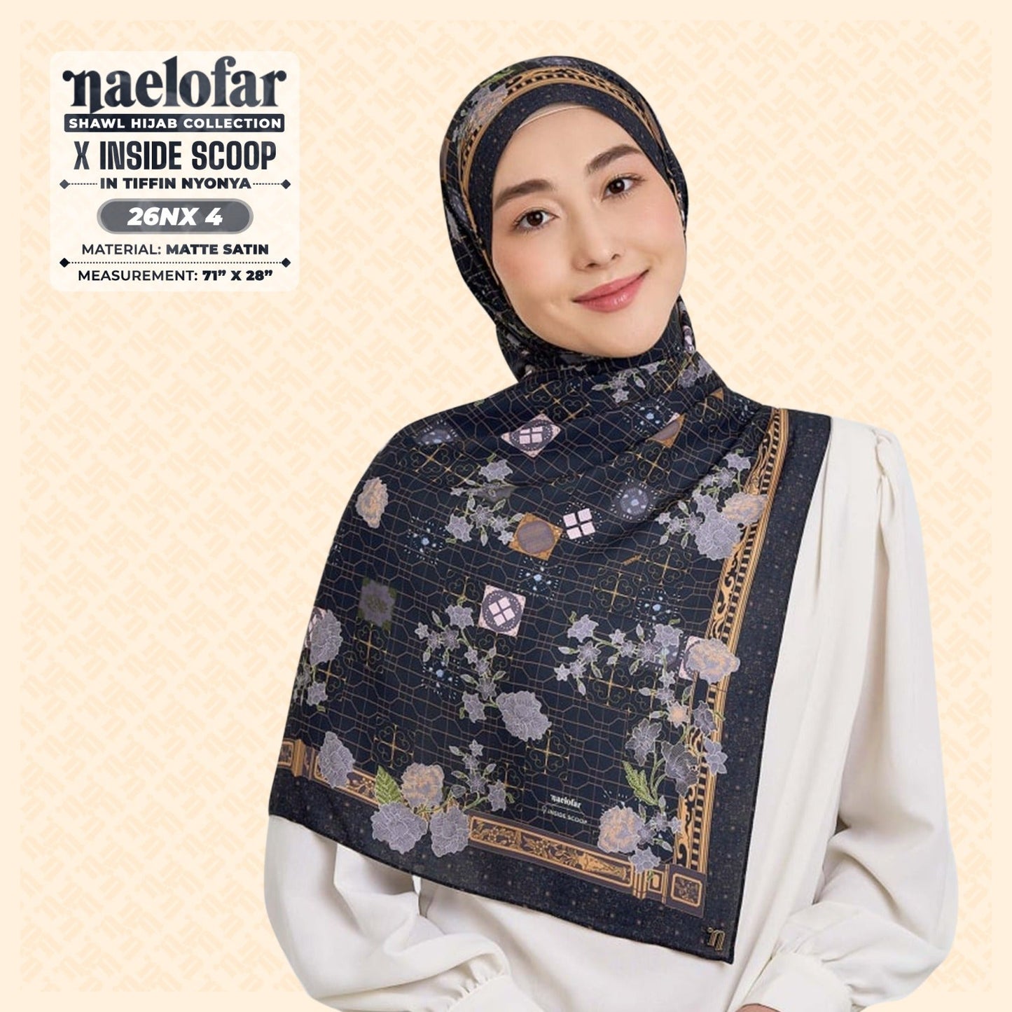 Naelofar Hijab Inspired X Inside Scoop Shawl Collection (26NX)