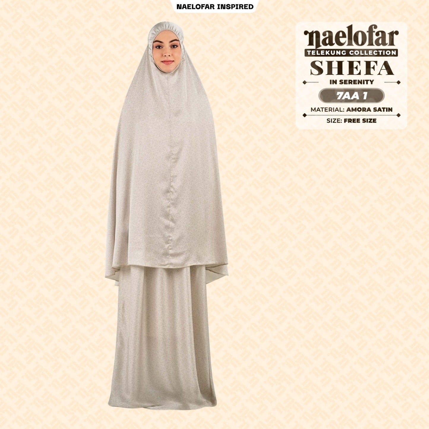 Naelofar Inspired Shefa Telekung Collection (7AA)