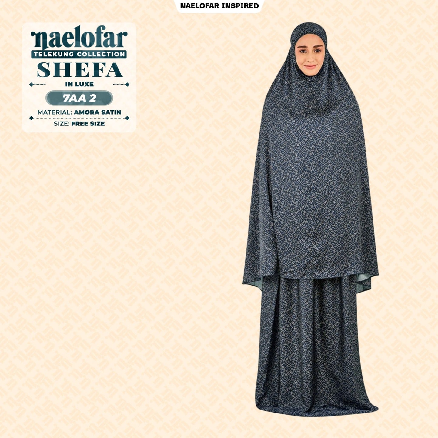 Naelofar Inspired Shefa Telekung Collection (7AA)